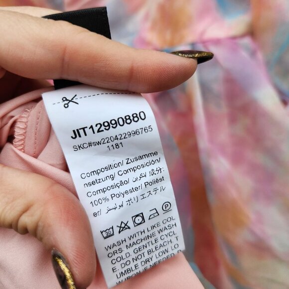 5/$100 SALE - LOVER Style Puff Sleeve Cloud Mini Dress - Picture 5 of 6